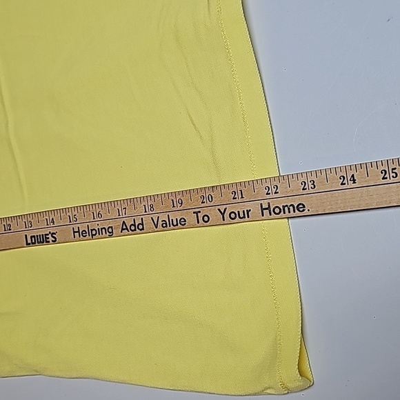 Liz Claiborne Sleeveless Yellow Top Sz L Petite - Picture 6 of 7